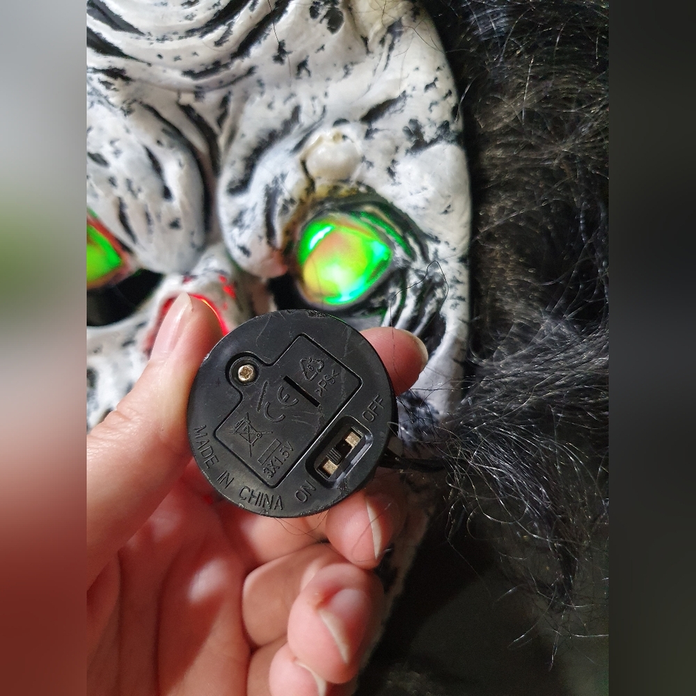 💜 Creepy spooky light up mask halloween costume cosplay accessory - Picture 5 of 5